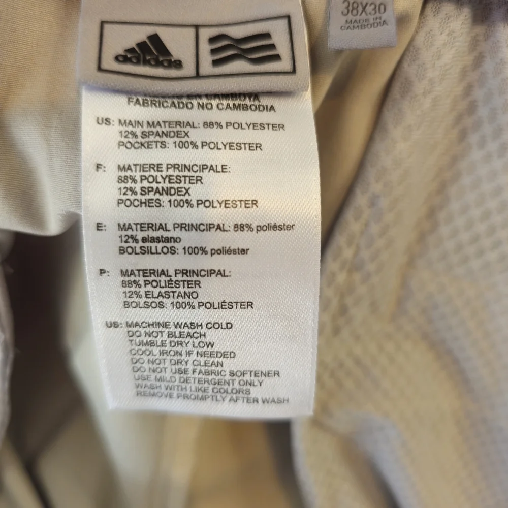 adidas Men's Golf‎ Pants Size 38X30